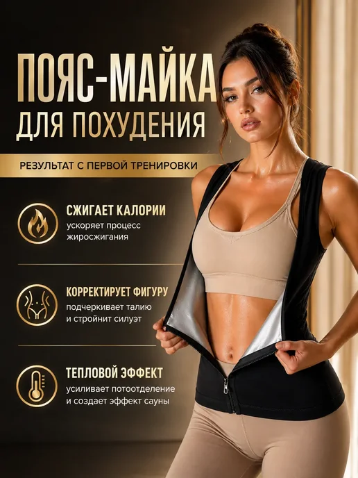 Purity Power Спортивный пояс для похудения корсет утягивающий, вариант, фото 6