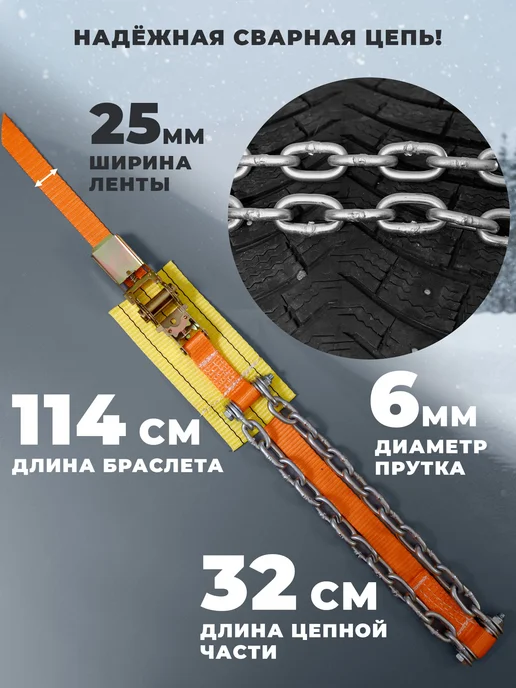 ПК ЛИМ Браслеты противоскольжения R17-R22, 4 шт, фото 5