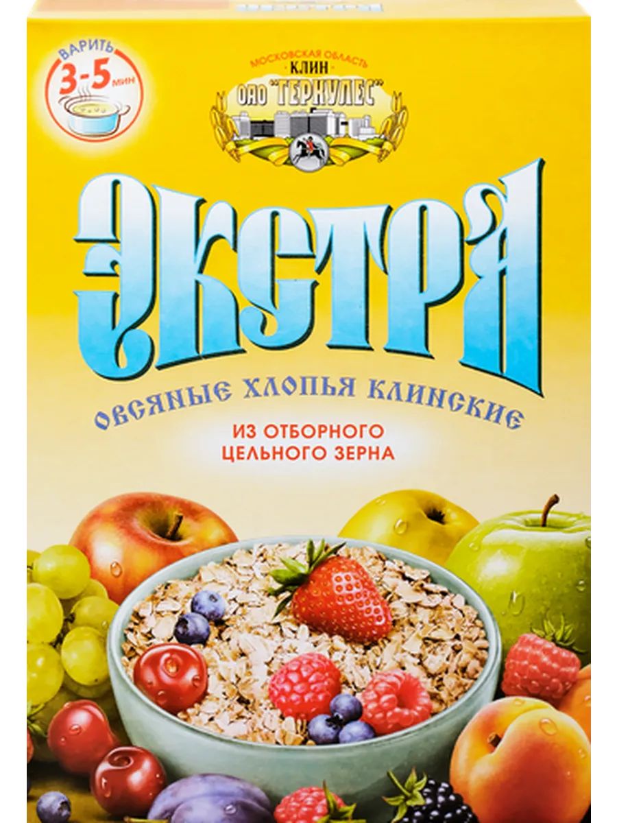 Хлопья овсяные экстра, 500г