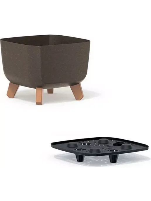 Кашпо GRACIA CASE ECO Wood, коричневый, фото 3