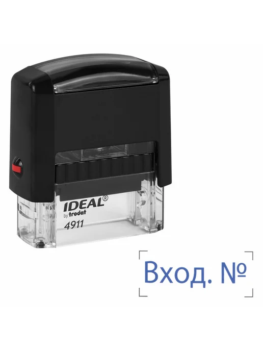 Trodat Штамп стандартный "ВХОД №", оттиск 38 х 14 мм, синий, 38x14 мм, фото 6