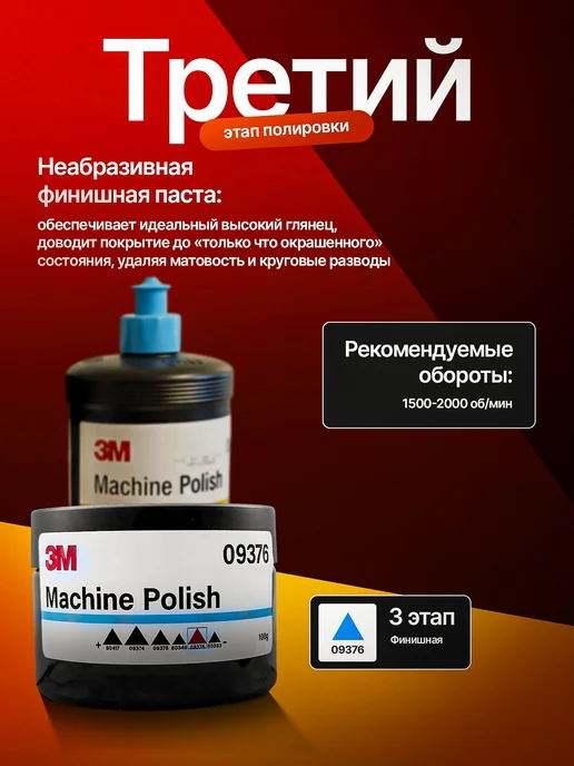 Набор паст для полировки авто 100 гр, 100 г, фото 4