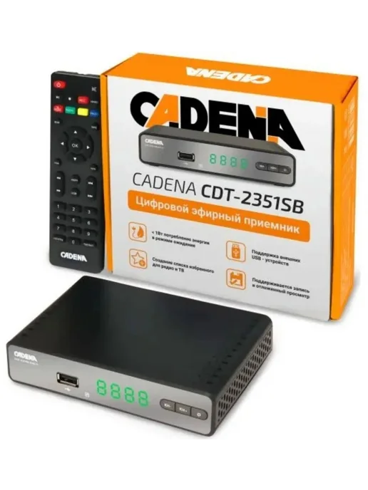 CADENA Цифровой эфирный приемник, CDT-2351sb, DVB-T2, вариант, фото 4