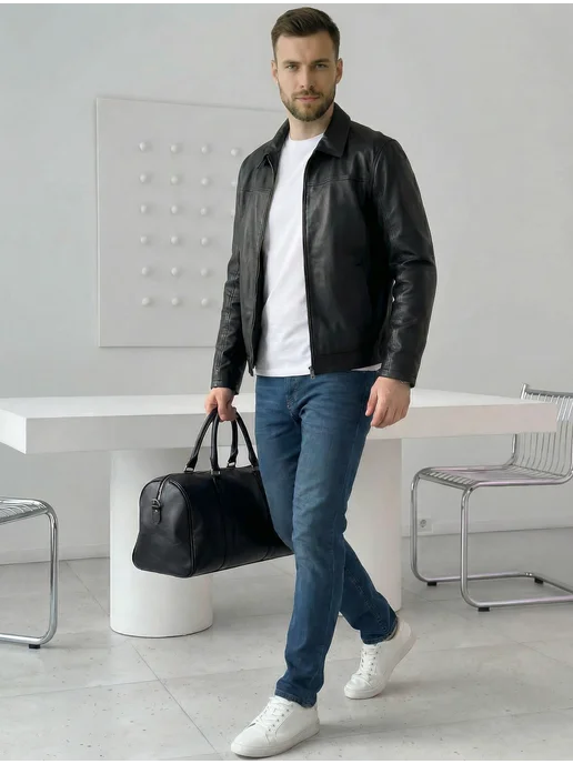 Basic look Футболка базовая однотонная плотный хлопок, белый, фото 6