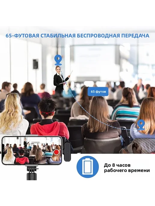 Микрофон петличный беспроводной, вариант, фото 3