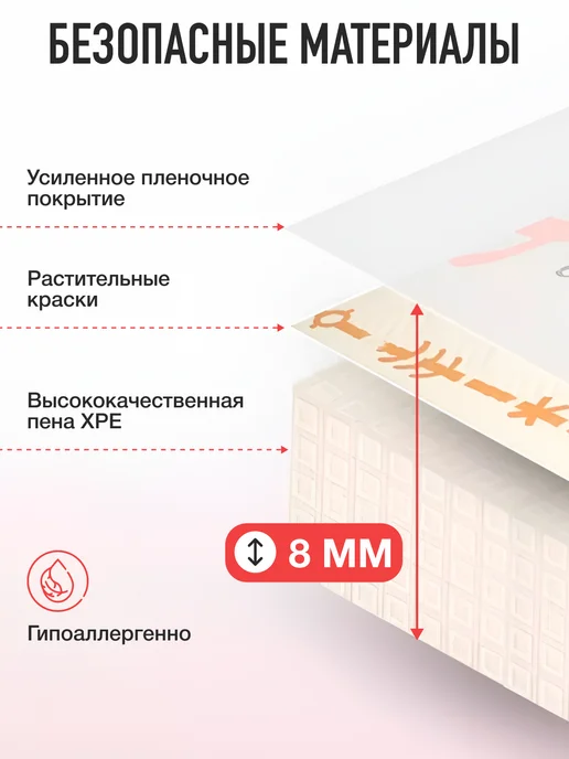 mamagoods Коврик детский для ползания термоковрик складной, зеленый, в упаковке 779 г, фото 8
