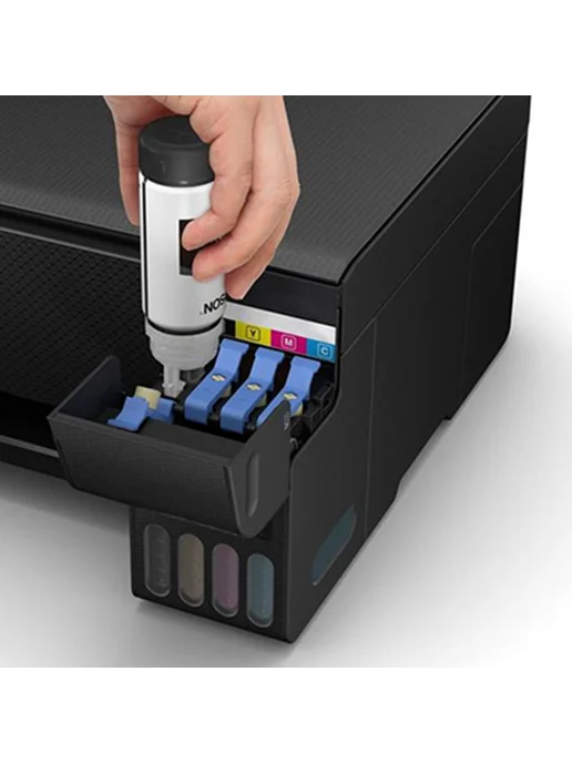 Epson МФУ струйное "3-в-1" EcoTank 3210 цветное, с СНПЧ без Wi-Fi, черный, фото 2