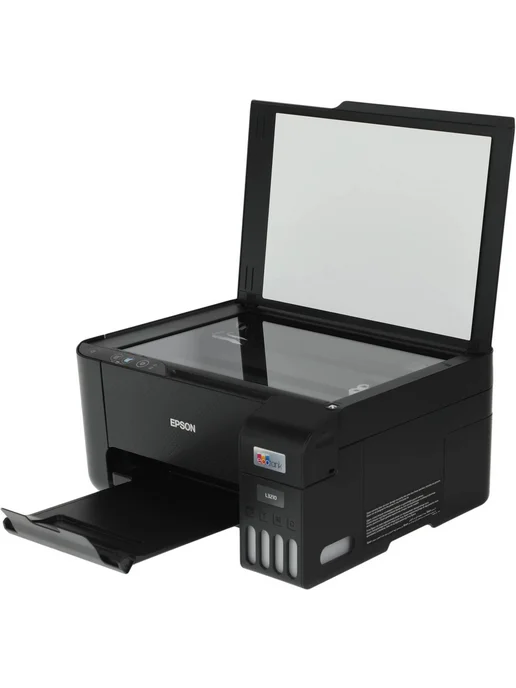 Epson МФУ струйное "3-в-1" EcoTank 3210 цветное, с СНПЧ без Wi-Fi, черный, фото 4