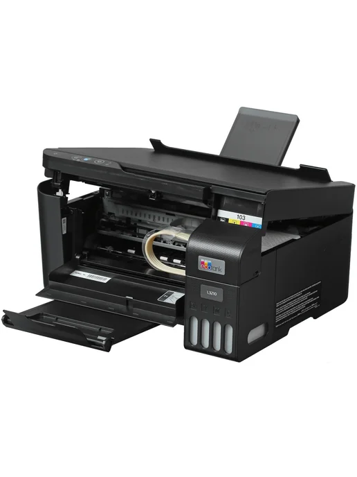 Epson МФУ струйное "3-в-1" EcoTank 3210 цветное, с СНПЧ без Wi-Fi, черный, фото 7