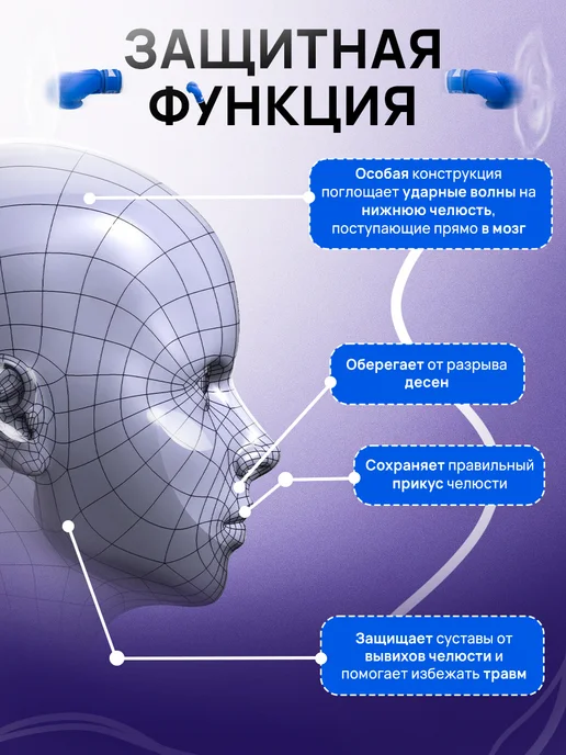 Капа боксёрская для зубов, детская, подростковая, вариант, фото 7