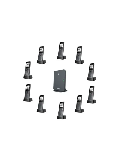 Беспроводная телефонная IP DECT-трубка Yealink W71H, серый, фото 4