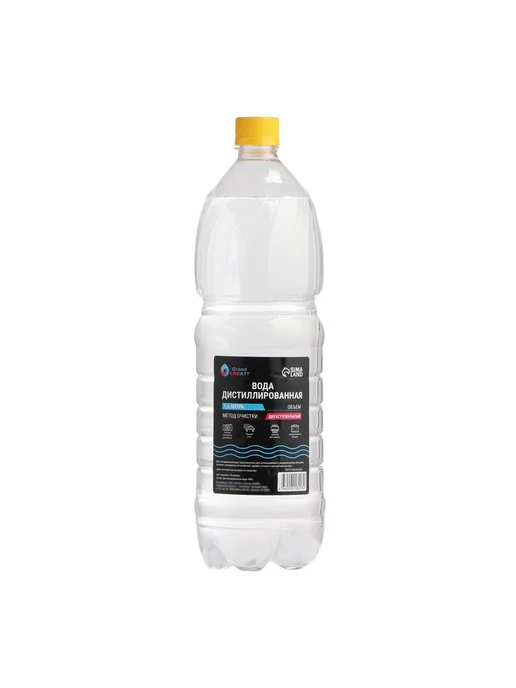 GRAND CARATT Вода дистиллированная 1.5 л для авто и быта, 1,5 л