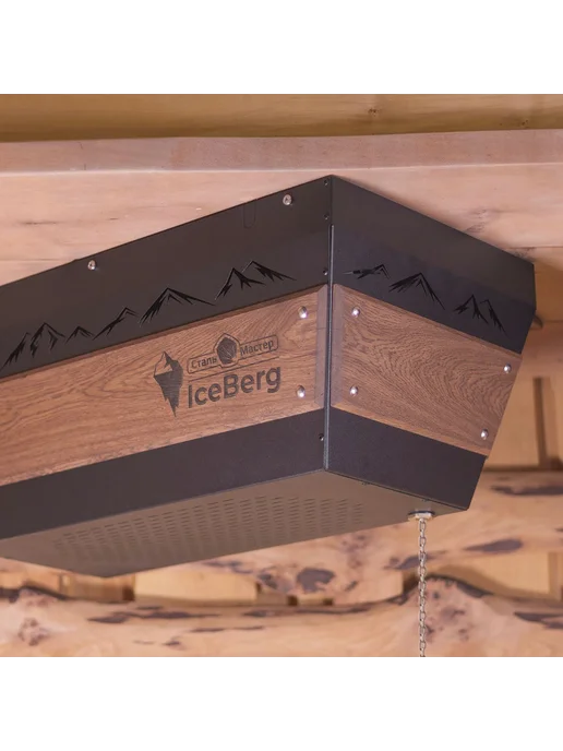 Сталь-Мастер Обливное устройство для бани IceBerg Cube 20 «Хохлома», черный, фото 5