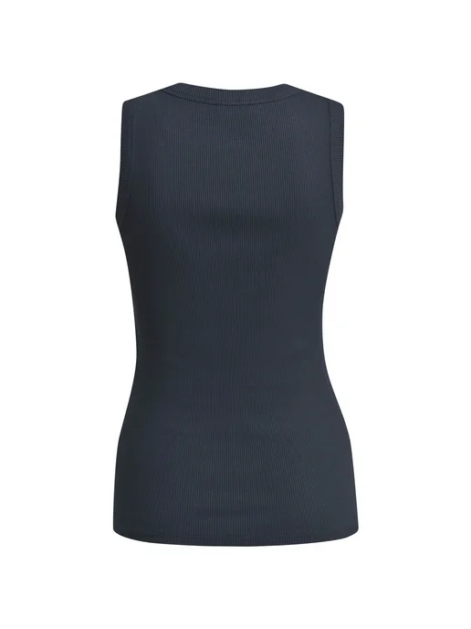 ELISA.AND.ME Топ-майка базовый в рубчик, синий, фото 6