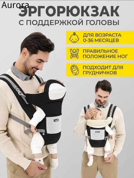 Эргорюкзак кенгуру для новорожденных до 3 лет, вариант