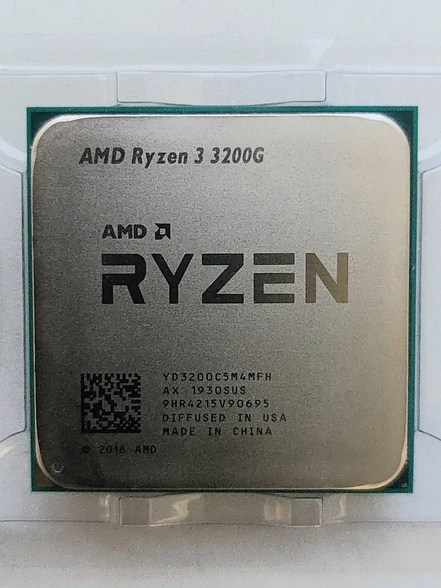 Ryzen 3 3200G (AM4, 4 ядра, 3.6 -> 4.0 ггц) АМД процессор