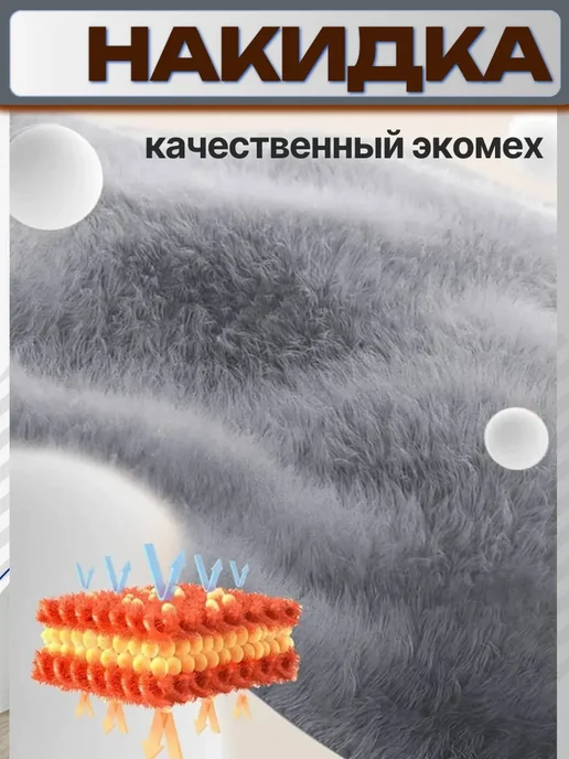 Накидка меховая с подогревом в машину, вариант, фото 7
