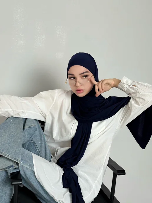 HABIBI зейна шарф, синий, фото 2