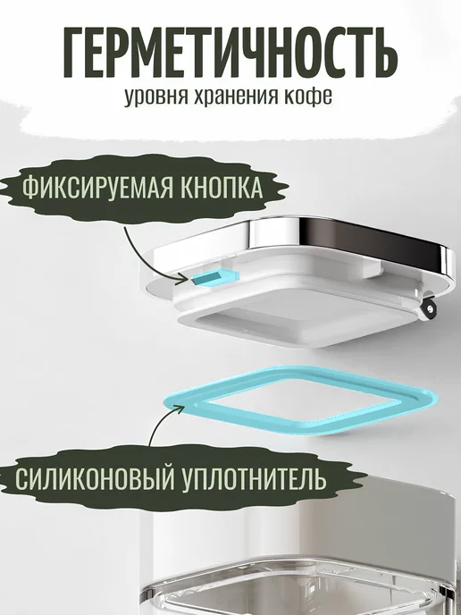 LUNORIA Сахарница с герметичной крышкой и ложкой, белый, фото 5