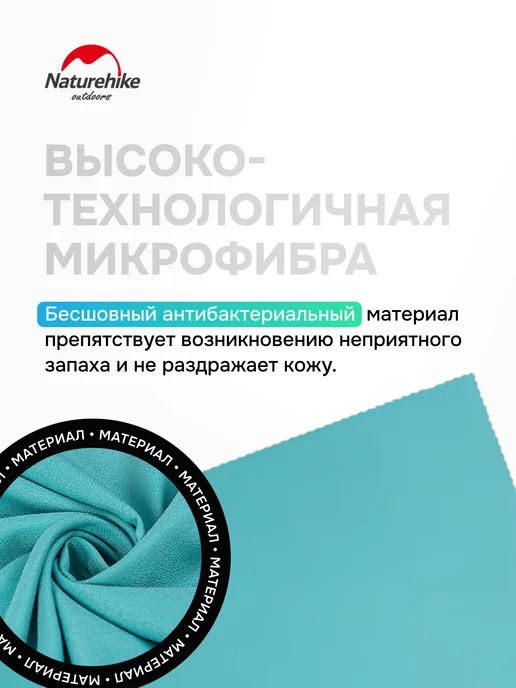 Naturehike Полотенце спортивное MJ02 из микрофибры, 128х80 см, 128x80 см, фото 5