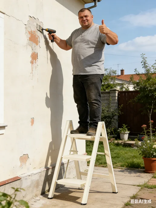 Стремянка трансформер, белый, в упаковке 4,8 кг, фото 2