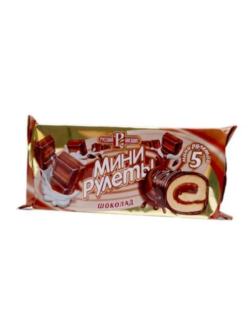 Русский бисквит Мини-рулет Шоколадный 175 г, 175 г