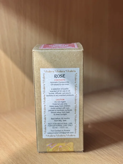 Chetki Luxury Ароматическое масло Rose индийское, 10 мл, фото 5