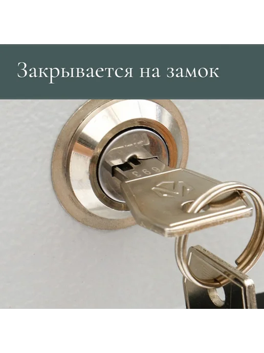 <> Почтовый ящик с замком горизонтальный серебристый, серебристый, фото 4