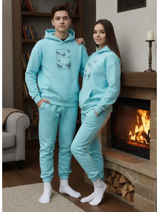 Qualikids Костюм спортивный для подростков, голубой, фото 5