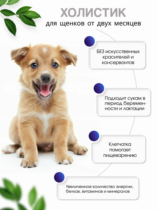 Сухой корм PFDesheli для собак, щенки, 1,5 кг, фото 4