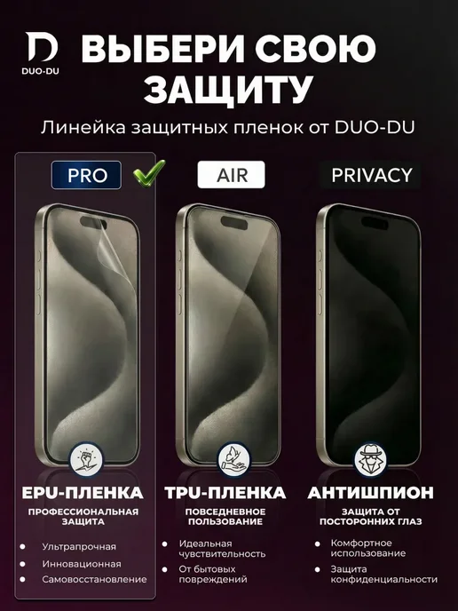 DUO-DU Полиуретановая пленка на Honor X9b 5G 2 шт Матовая, 5 г, 2 шт, фото 5