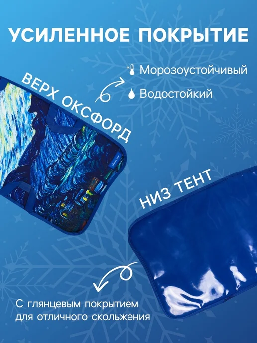 Нимай Нитай Ледянка Звёздная ночь 90x40 см, толщина 1 см, 90x40 см, фото 3
