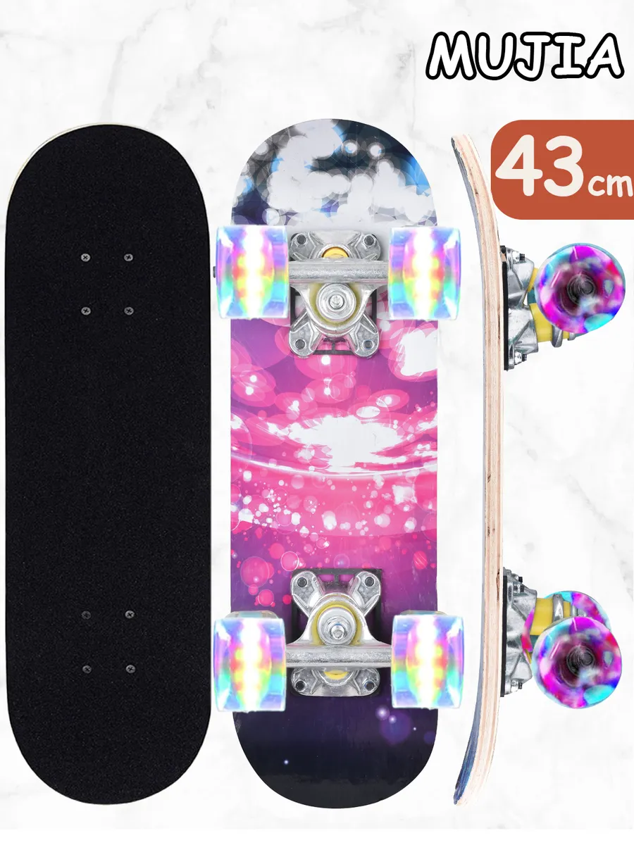Скейтборд детский деревянный 43*13cm