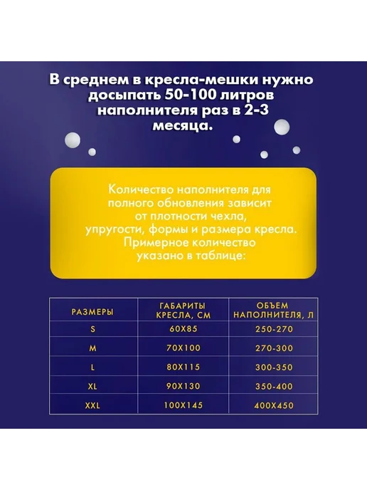 Наполнитель для кресла-мешка, пенополистирол, 0,5 кг, 500 г, фото 6