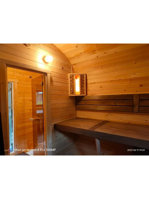 пано можжевеловое, с гималайской солью, подсветкой угловое, розовый, фото 2