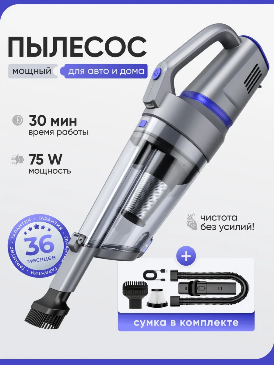 Пылесос для автомобиля мощный беспроводной