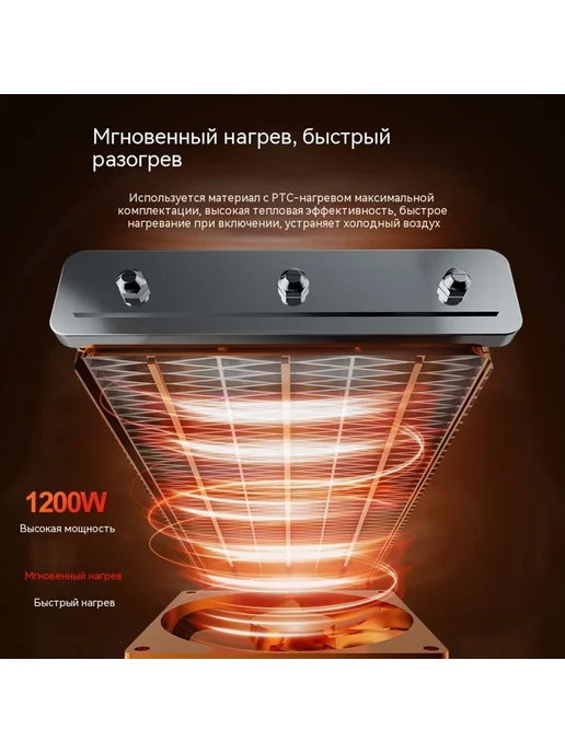 Обогреватель Европейский стандарт 1200 Вт, 1200 Вт, фото 4
