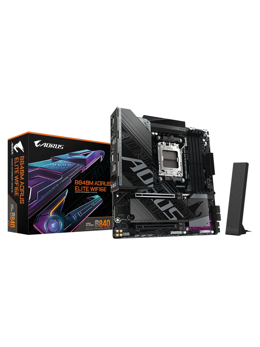 Материнская плата B840M AORUS ELITE WIFI6E AM5 AMD B840 mATX