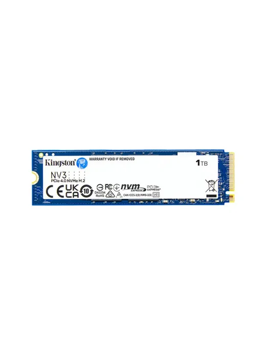 Kingston SSD 1 ТБ NV3 PCIe 4.0 NVMe M.2「OEM」, 1 ТБ, фото 2