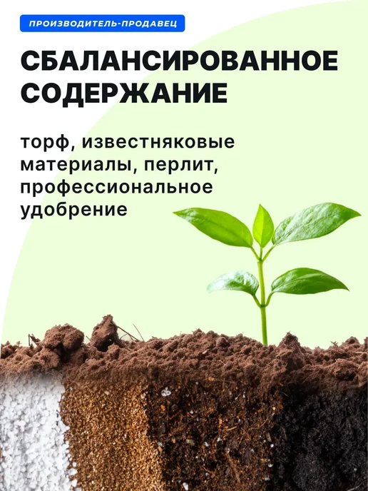 ФАБРИКА ГРУНТОВ Грунт для рассады с перлитом PREMIUM MAGIC GARDEN, вариант, фото 5