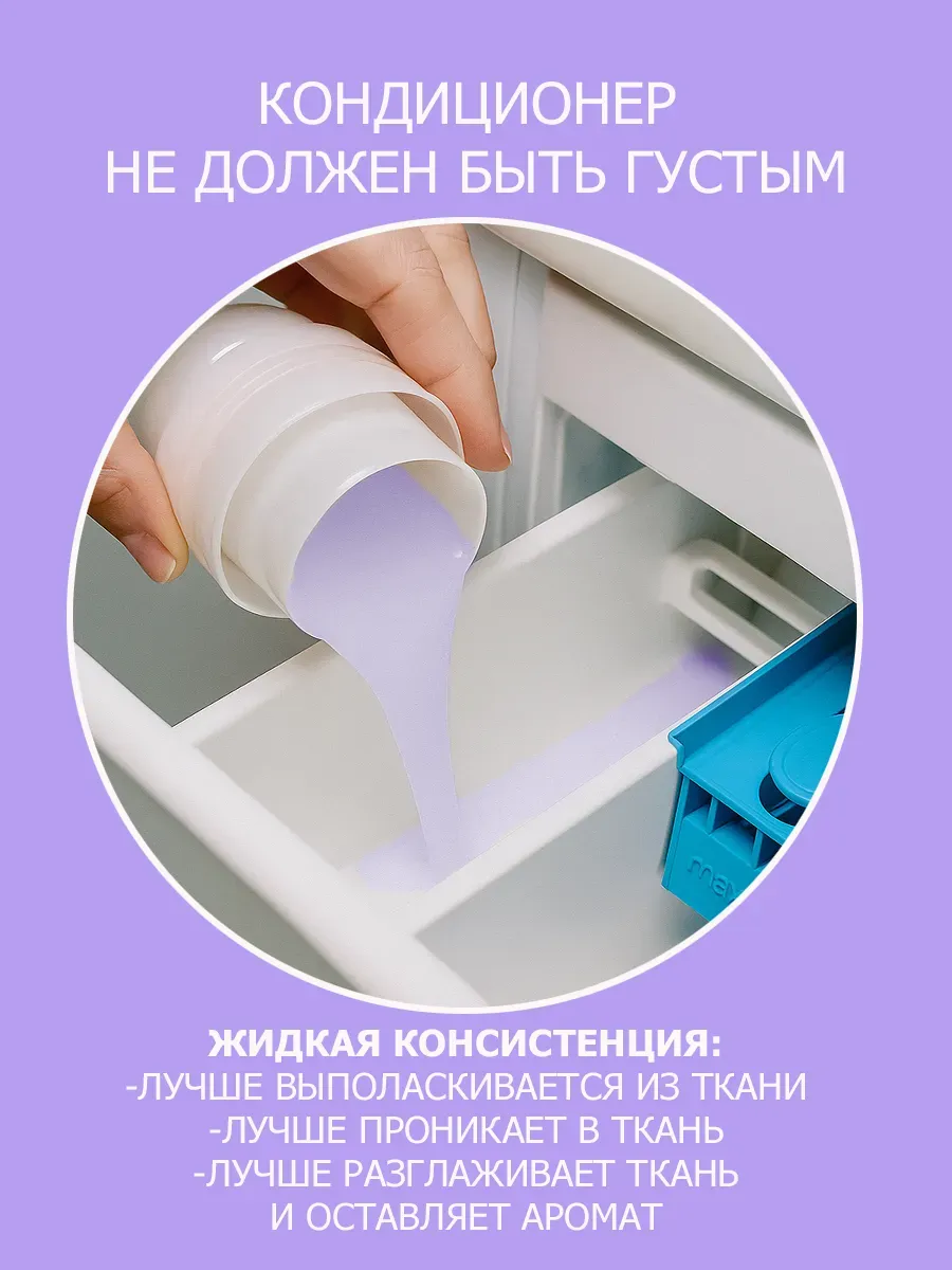 Кондиционер для белья аромат лаванды 3 л фото 6