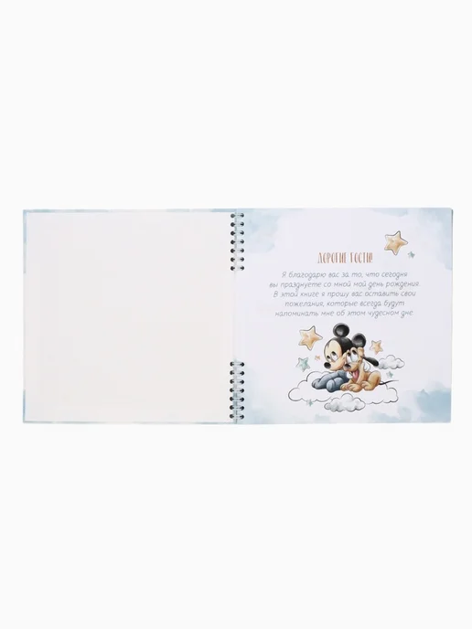 Disney Гостевая книга на пружине, 21.7х21 см, для пожеланий, 21.7x21 см, фото 4